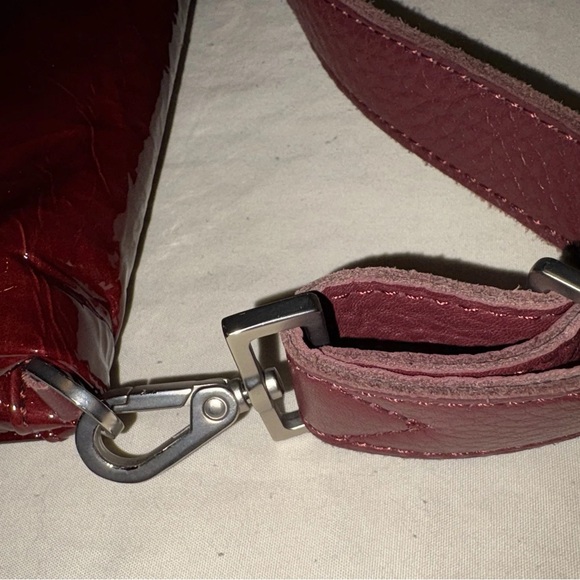 Hammitt Shiny Burgundy Crossbody Bag - Picture 7 of 8